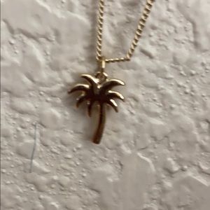 nice cute Gold little palm tree necklace